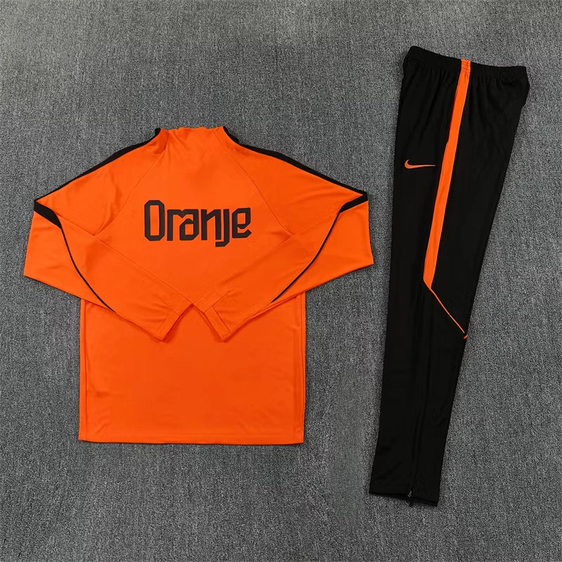 2026-27 Netherlands Royal Orange Half-Zip Training Jersey view 11