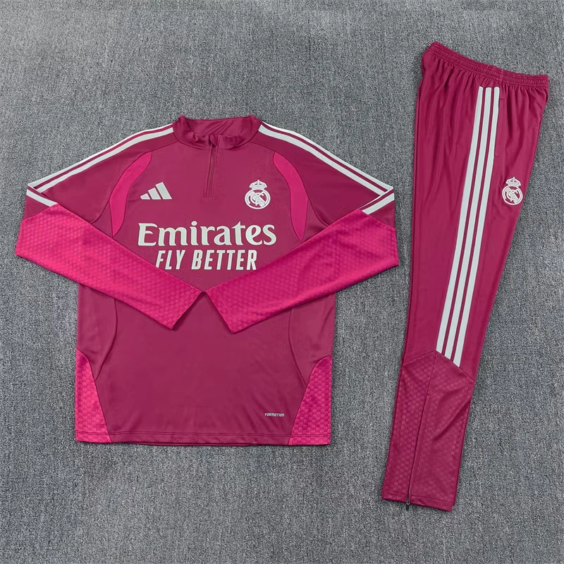 2026-27 Real Madrid Rose-Colored Half-Zip Training Jersey view 16