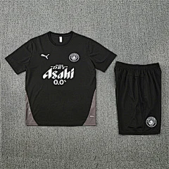2025-26 Manchester City black short-sleeved training jersey view 16
