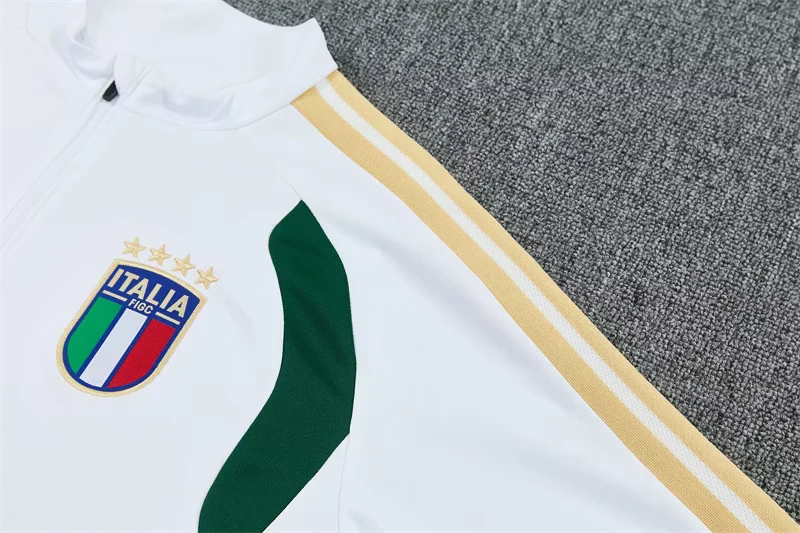 2026-27 Italy White Half-Zip Training Jersey view 6