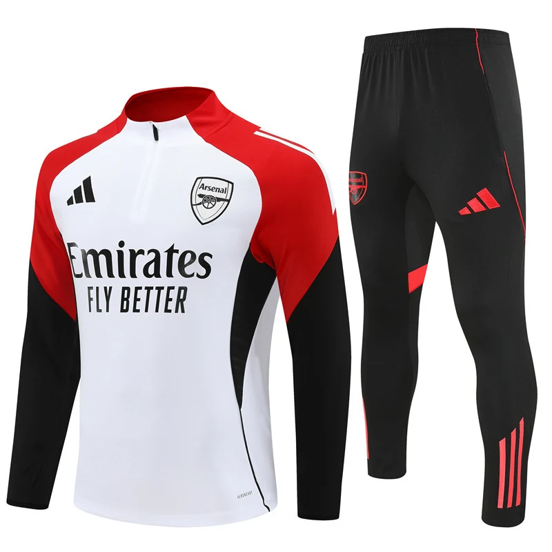 2025-26 Arsenal White Half-Zip Training Jersey view 22