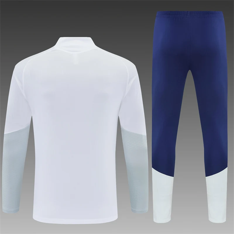 2026-27 Real Madrid White Half-Zip Training Jersey view 2