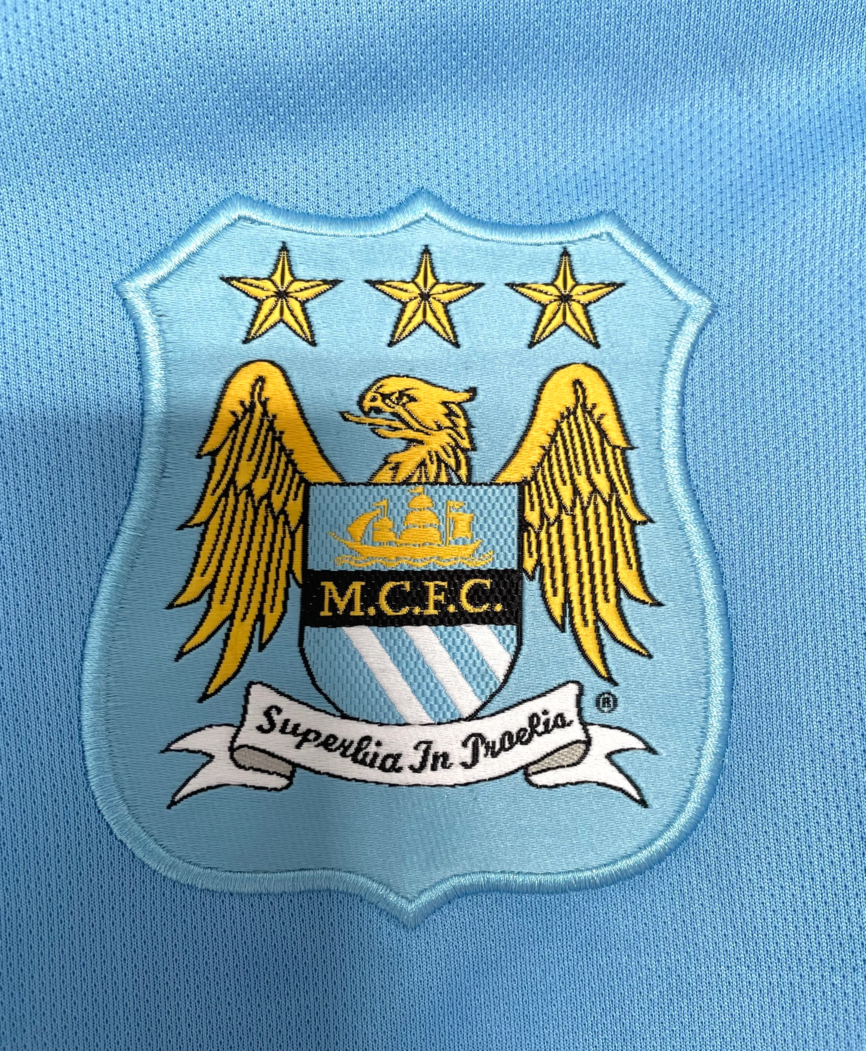 2015-16 Manchester City Retro Home Jersey view 7