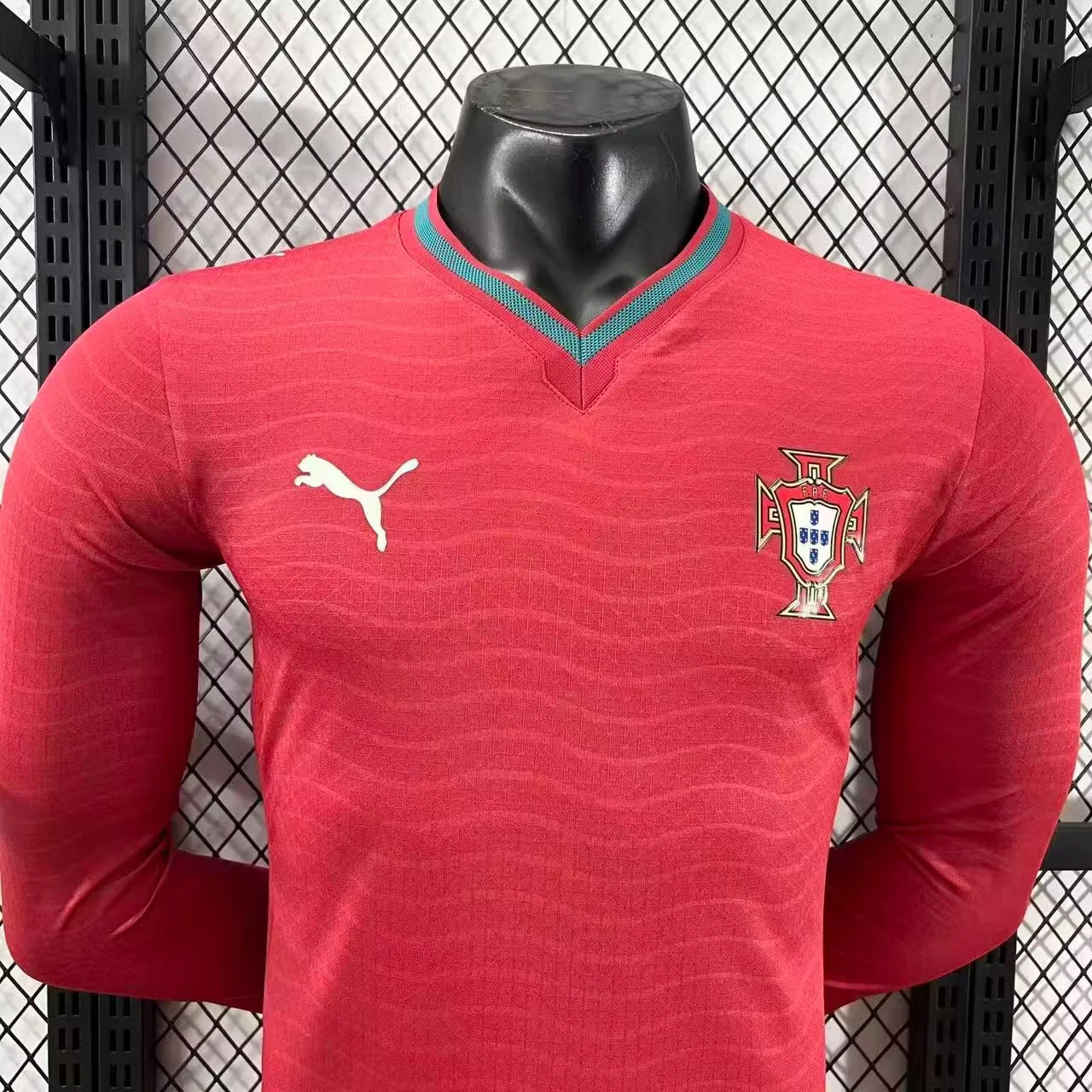 2026 Portugal Home Long-Sleeve Jersey – Player Version view 3