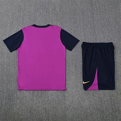 2025-26 Barcelona purple short-sleeved training jersey view 15