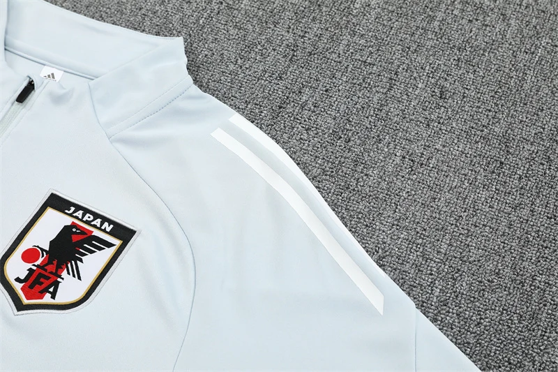 2025-26 Japan Light Grey Half-Zip Training Jersey view 6