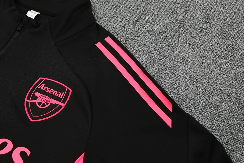 2025-26 Arsenal Black Half-Zip Training Kit view 12