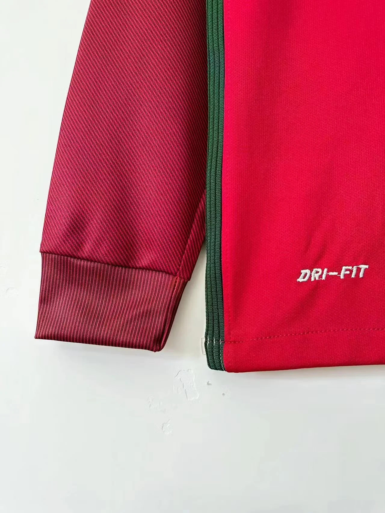 2016 Portugal Home Long Sleeve Retro Jersey view 12
