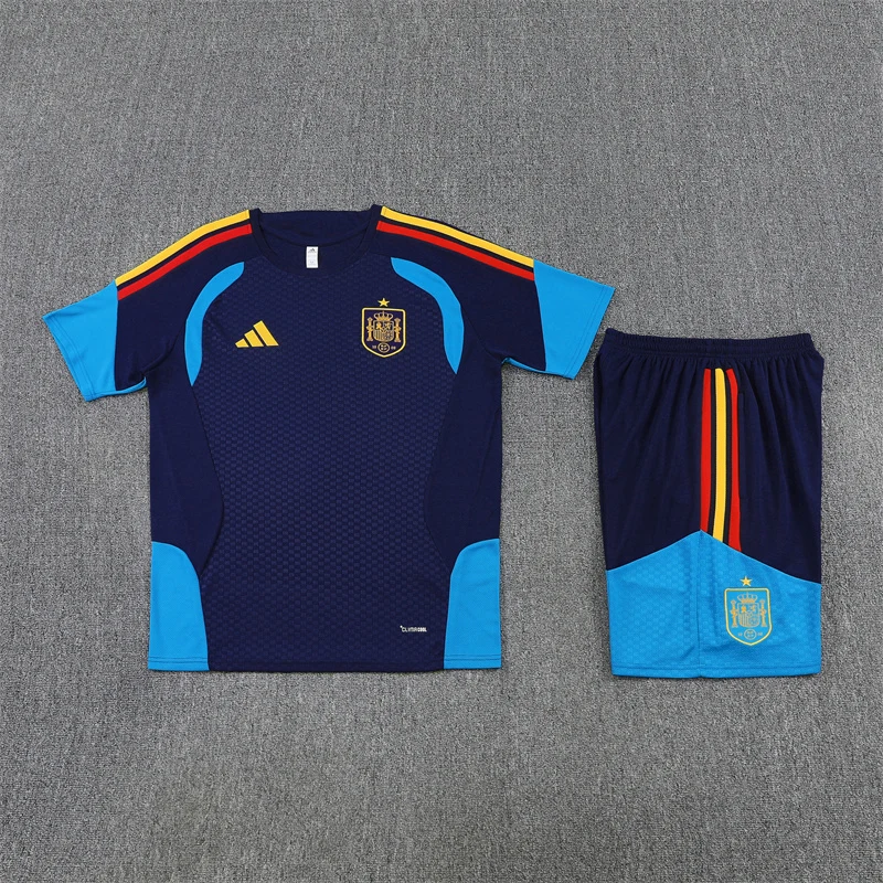 2026-27 Spain Royal Blue Short-Sleeve Training Jersey view 13