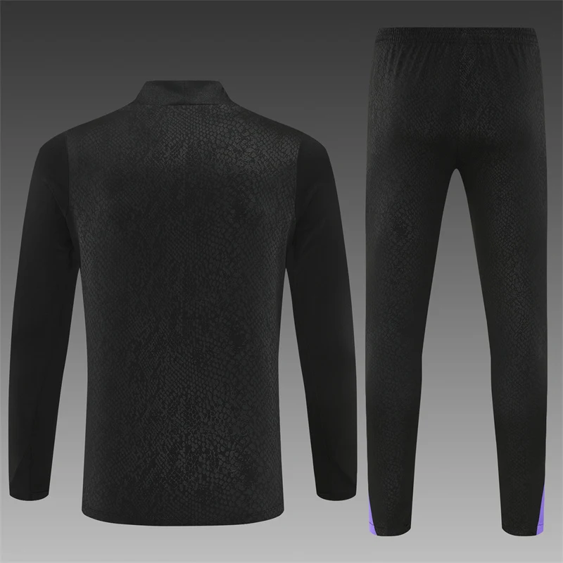 2025-26 Barcelona Black Half-Zip Training Jersey view 2