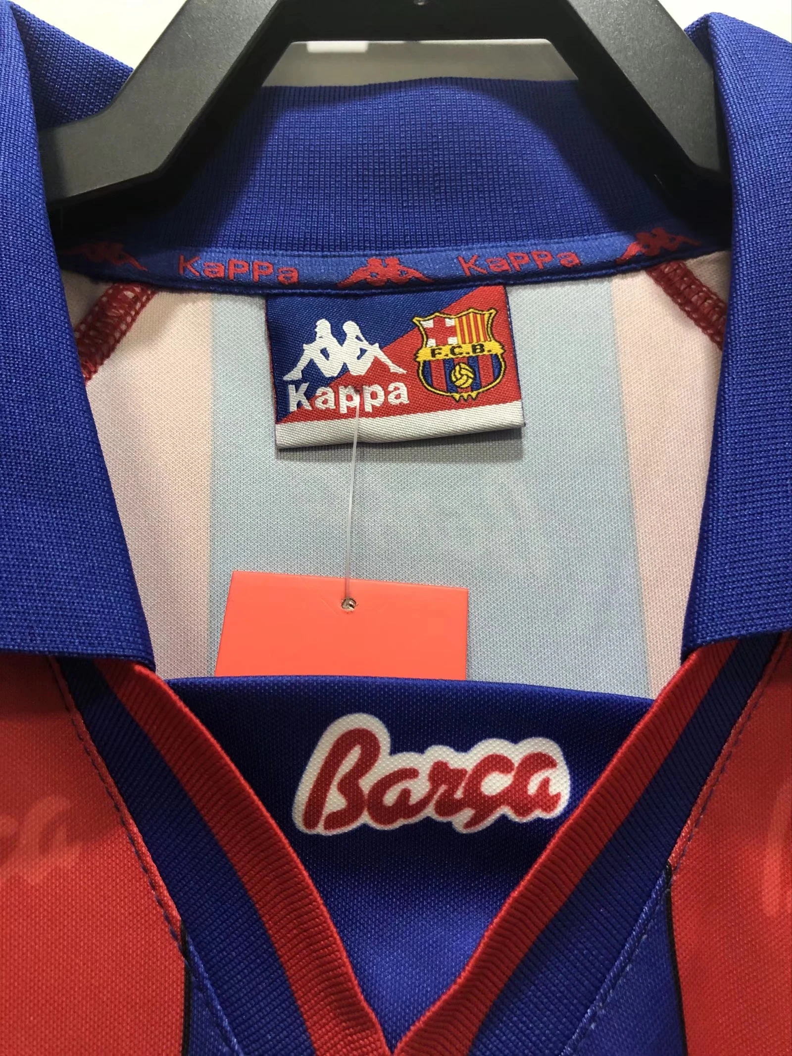 1996-97 Barcelona Home Long Sleeve Retro Jersey view 4