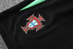 2025-26 Portugal Green and Black [Camouflage] Short Sleeve Training Jersey view 6
