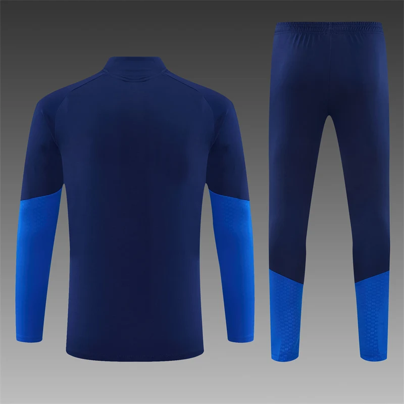 2026-27 Lyon Royal Blue Half-Zip Training Jersey view 2