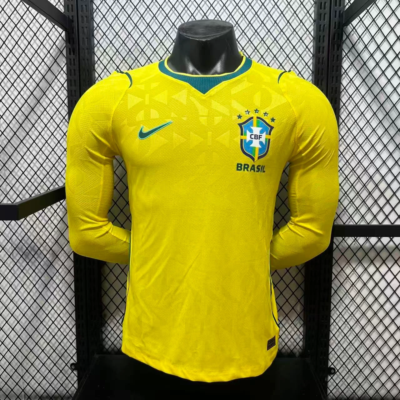 2026-27 Brazil Home Long-Sleeve Jersey - Player Version