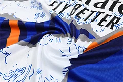 2025-26 Real Madrid yellow blue short sleeve training jersey view 7