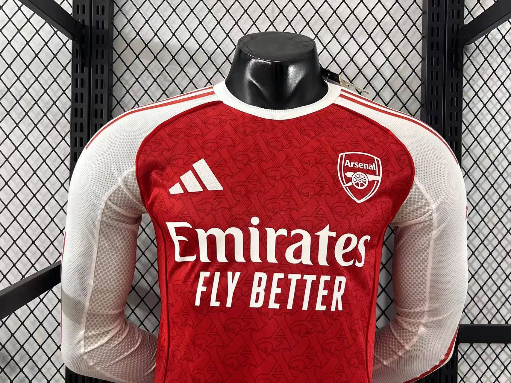 2025-26 Arsenal Home Long-Sleeve Jersey – Player Version view 3