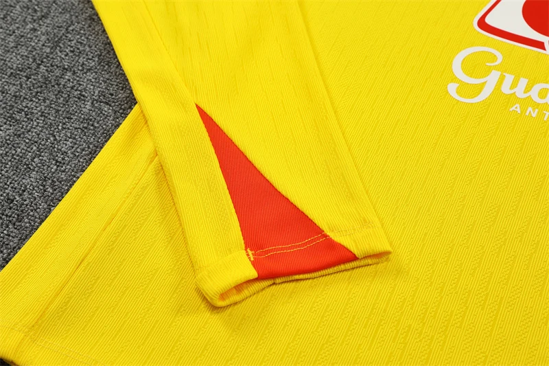 2025-26 Brazil Yellow Half-Zip Training Jersey view 8