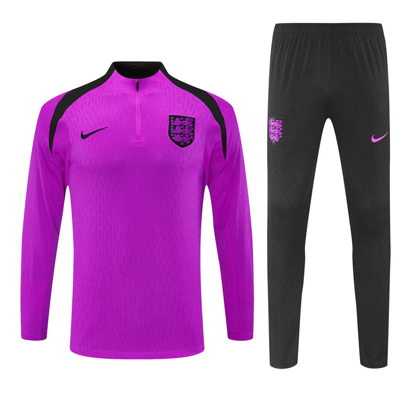 2025-26 England Purple Half-Zip Training Jersey view 17