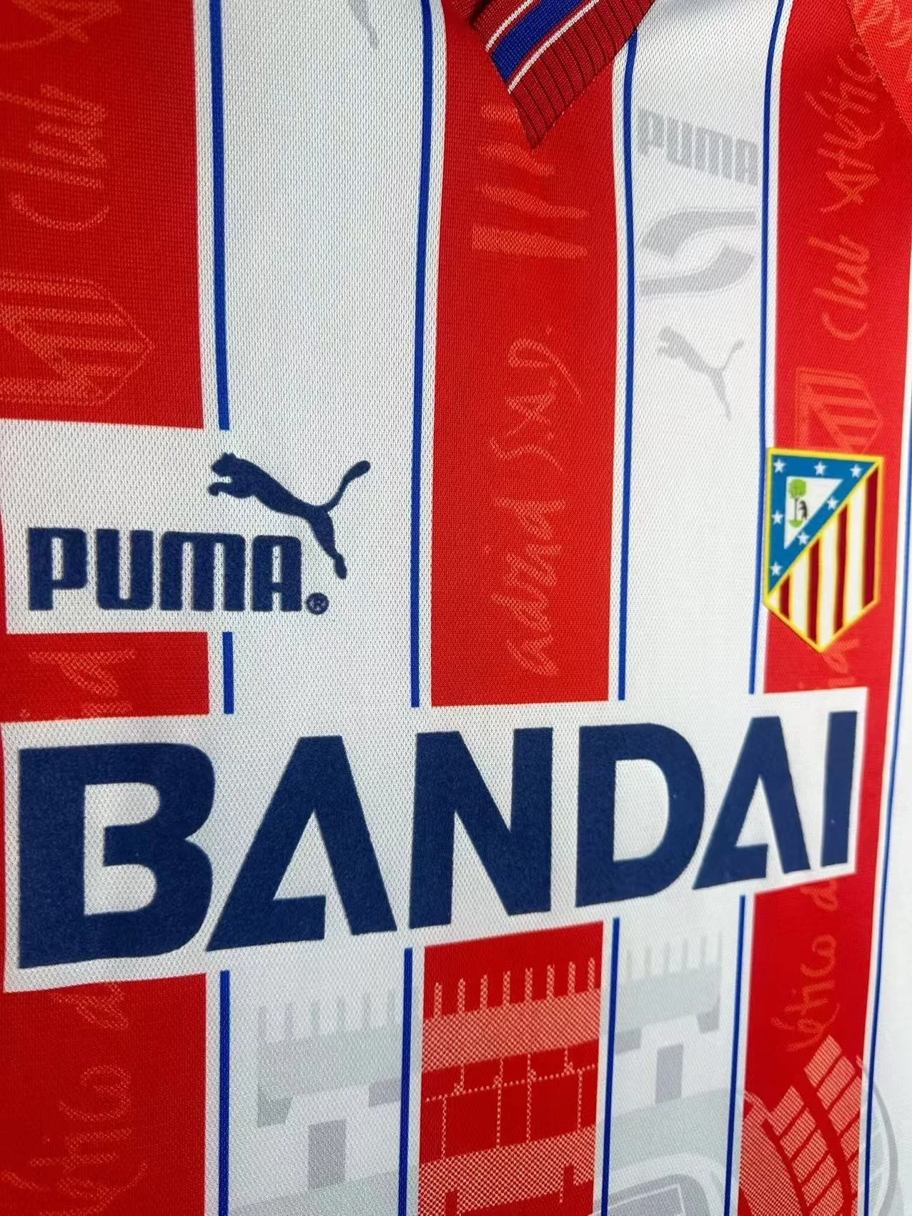 1996-97 Atlético Madrid Retro Home Jersey view 5