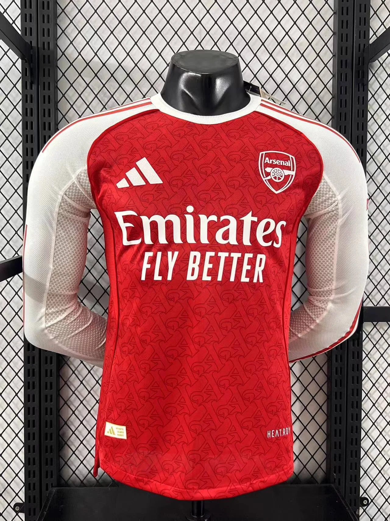 2025-26 Arsenal Home Long-Sleeve Jersey – Player Version