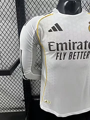 2025-26 Real Madrid Main Long Sleeve Jersey - Players view 6