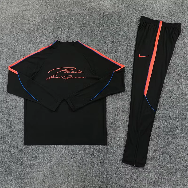2026-27 Paris Black Half-Zip Training Jersey view 15
