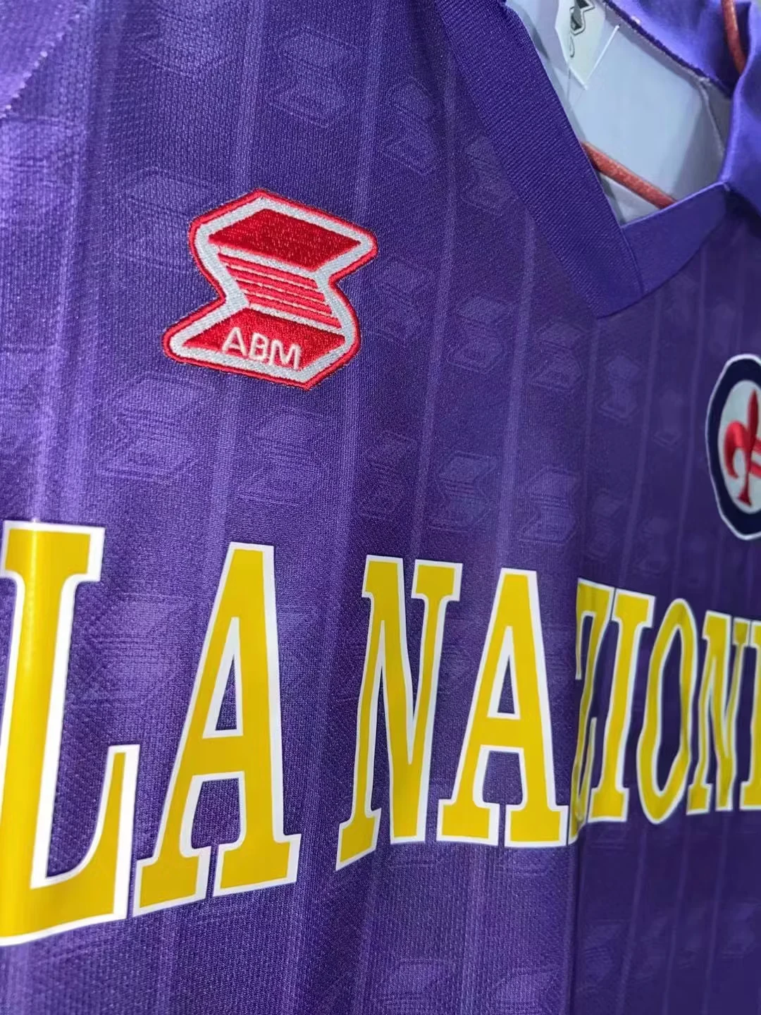 1989-90 Fiorentina home retro jersey view 4