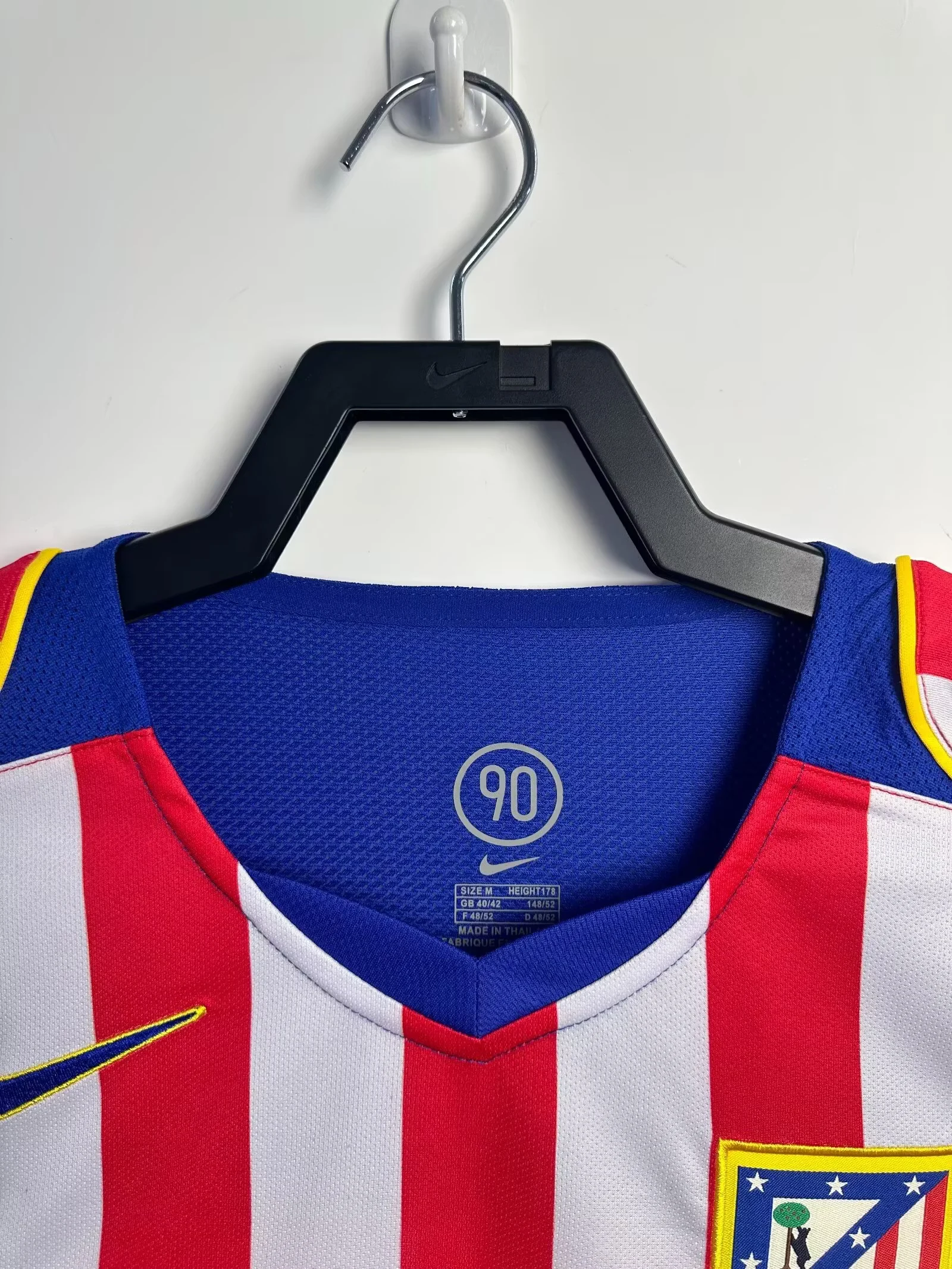 2004-05 Atletico Madrid Home Long Sleeve Retro Jersey view 5