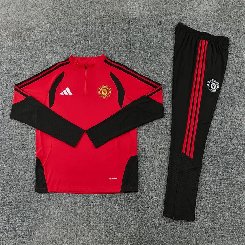 2026-27 Manchester United Red Half-Zip Training Jersey view 15