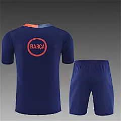 2025-26 Barcelona Royal Blue T90 Short Sleeve Training Jersey view 2