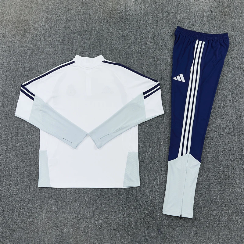 2026-27 Real Madrid White Half-Zip Training Jersey view 13