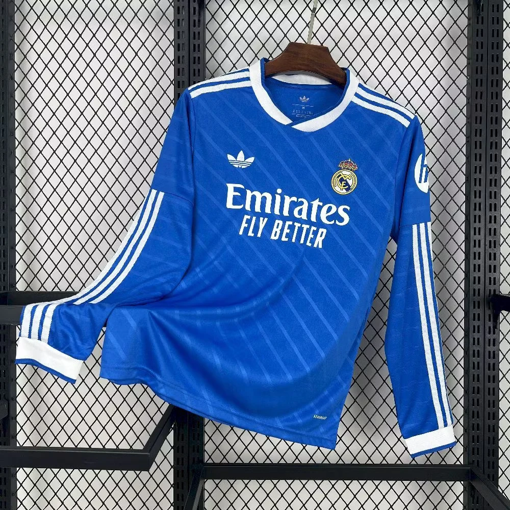 2025-26 Real Madrid Third Away Long-Sleeve Kit - Fan Edition