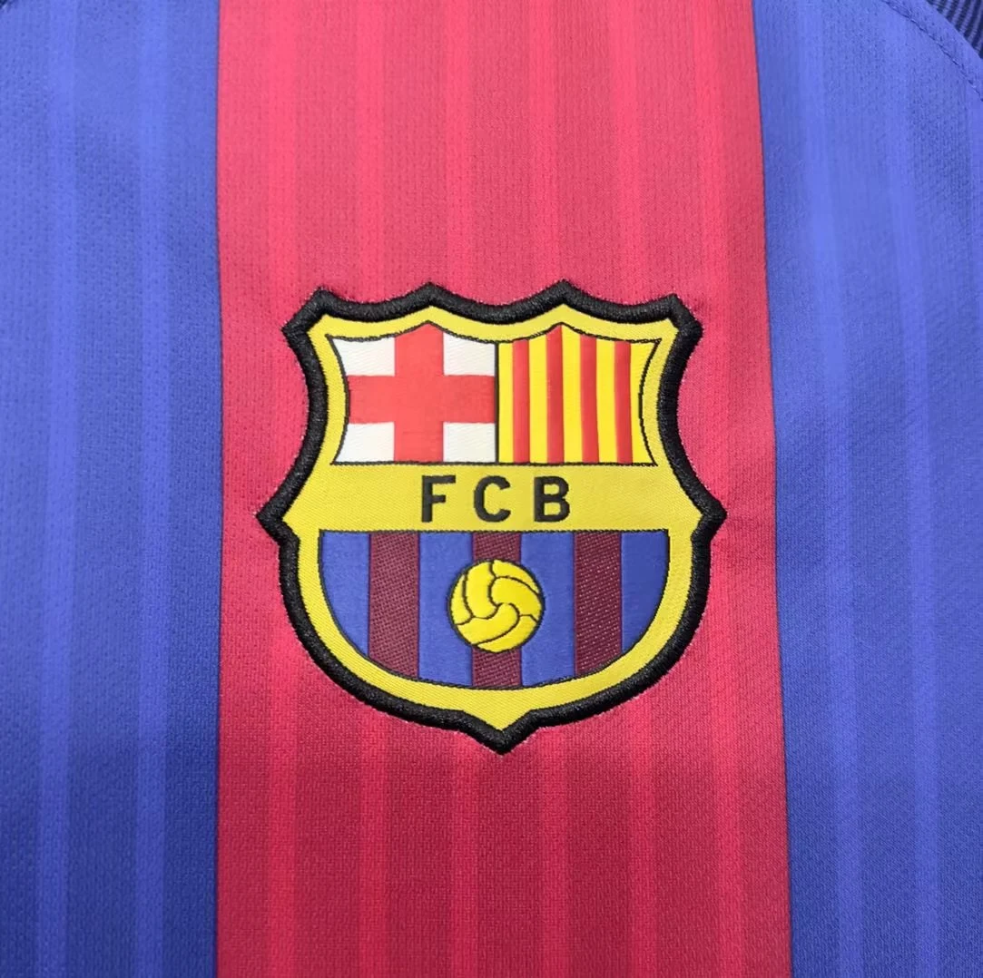 2016-17 Barcelona Home Retro Jersey view 5