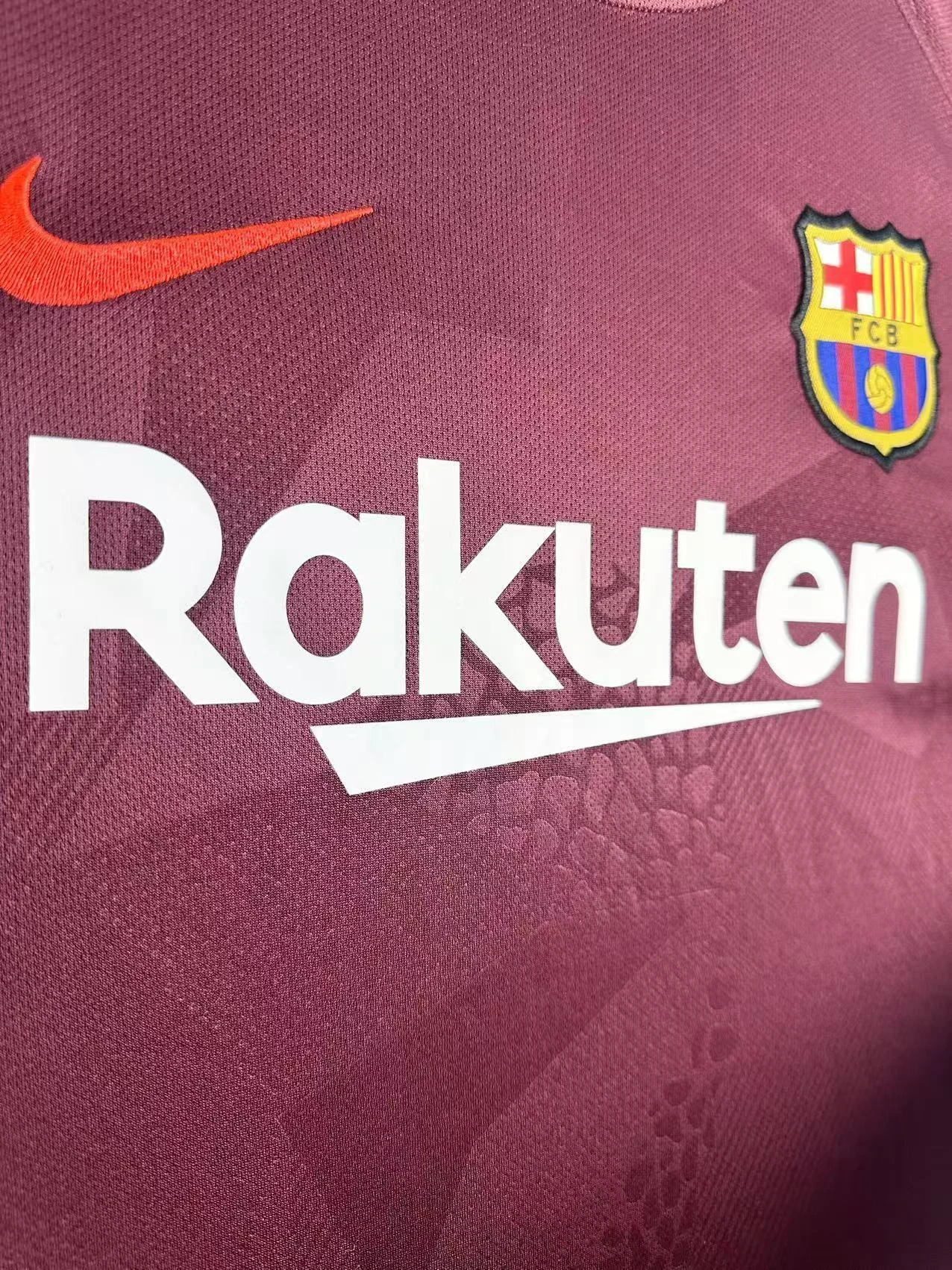 2017-18 Barcelona Away Retro Jersey view 8