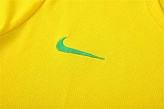 2025-26 Brazil yellow short-sleeved training jersey view 15