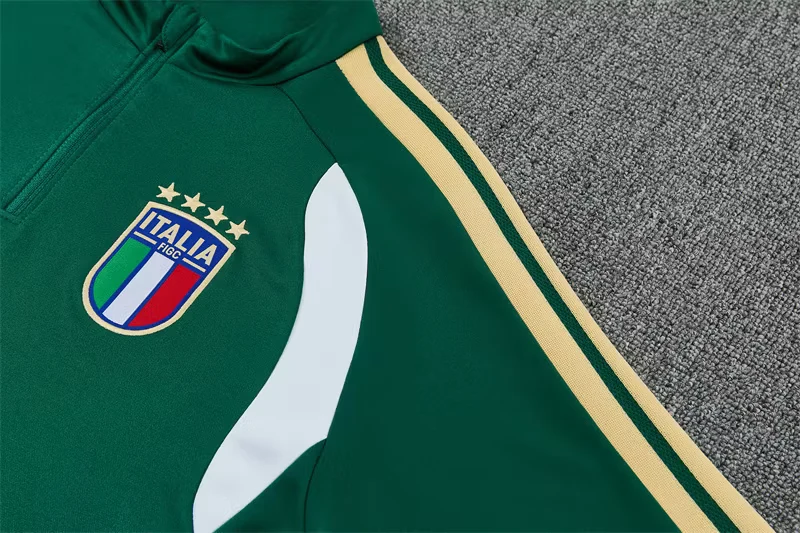2026-27 Italy Green Half-Zip Training Jersey view 6