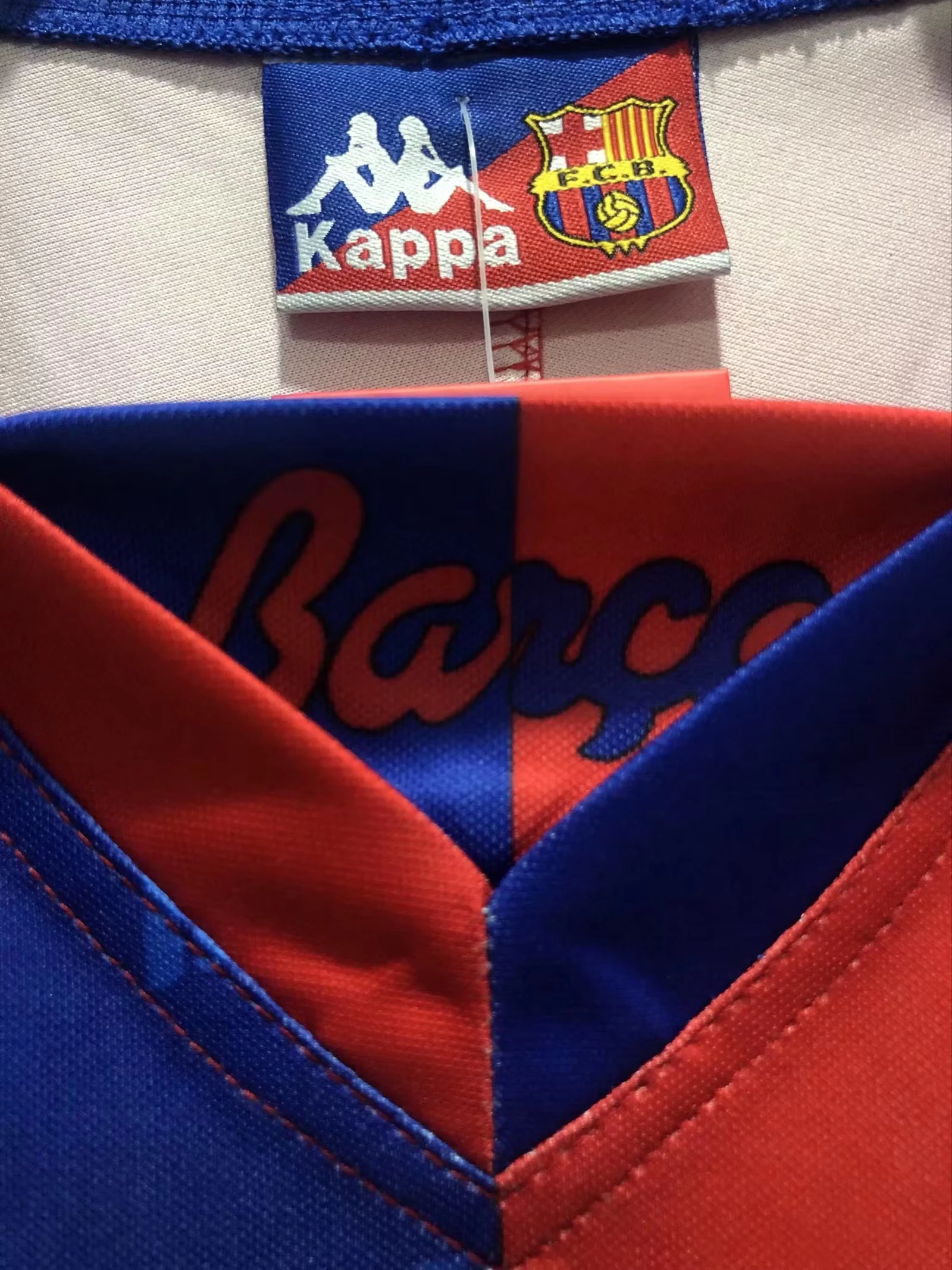 1992-95 Barcelona home retro jersey view 3