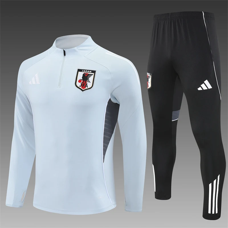 2025-26 Japan Light Grey Half-Zip Training Jersey