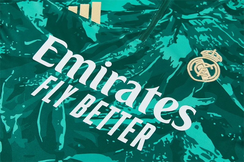 2026-27 Real Madrid Green Half-Zip Training Jersey view 14
