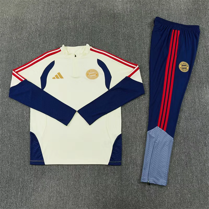 2026-27 Bayern Munich Beige Half-Zip Training Jersey view 16