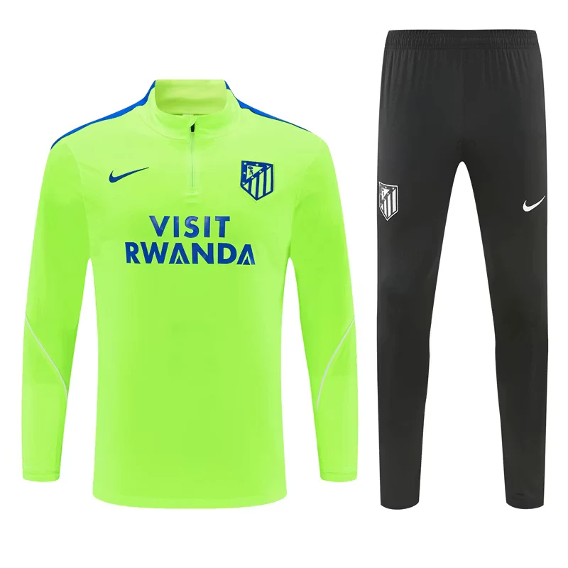 2026-27 Atlético Madrid Green Half-Zip Training Jersey view 16