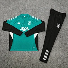 2025-26 Liverpool Green Half-Drawn Training Jersey view 20