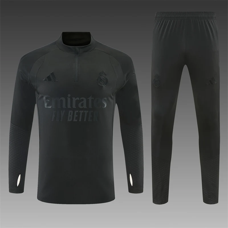 2026-27 Real Madrid Black Half-Zip Training Jersey view 20