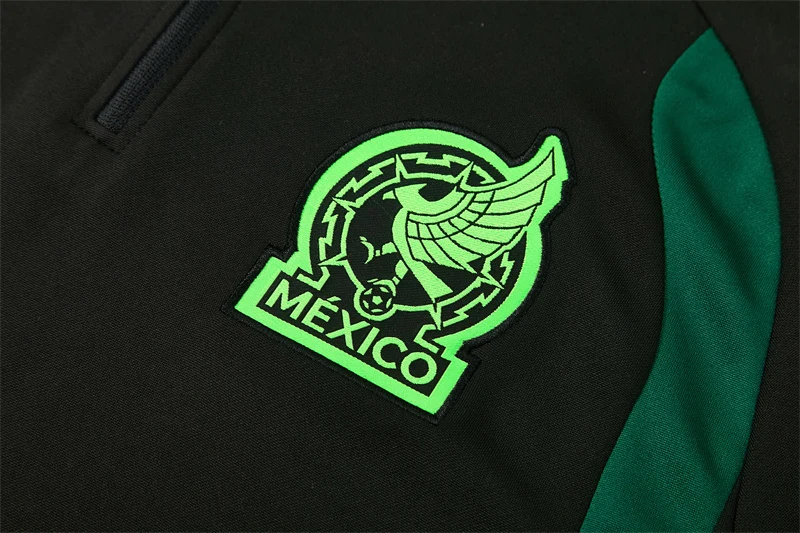 2026-27 Mexico Black Half-Zip Training Jersey view 7
