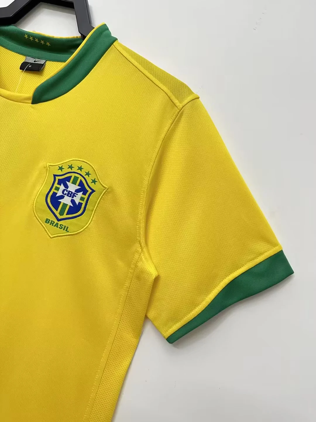 2006 Brazil Home Retro Jersey view 6