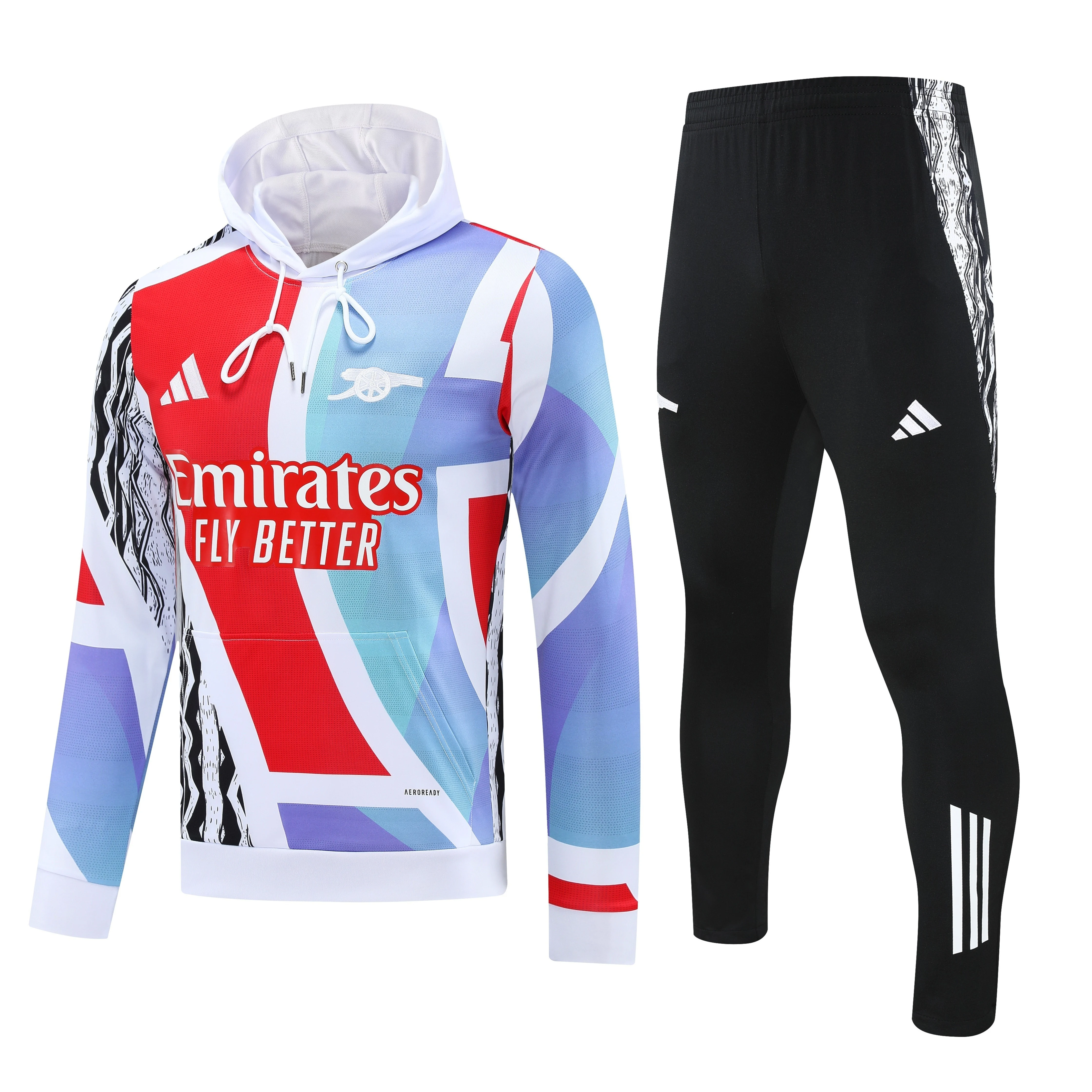 2025-26 Arsenal training kit hooded jersey view 16