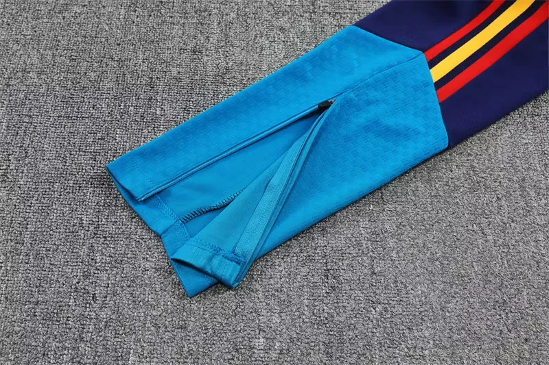 2026-27 Spain Team Lake Blue Half-Zip Training Jersey (Two Stars) view 8