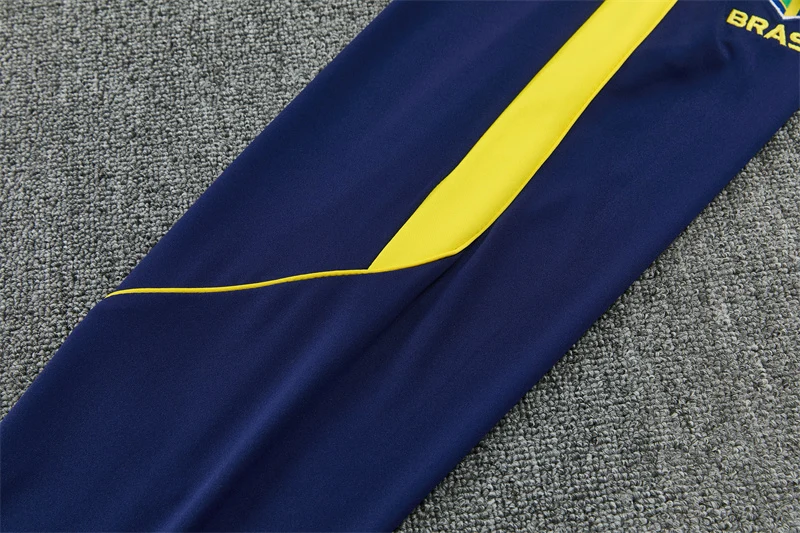 2026-27 Brazil Royal Blue Half-Zip Training Jersey view 11
