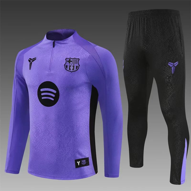 2025-26 Barcelona Purple Half-Zip Training Jersey