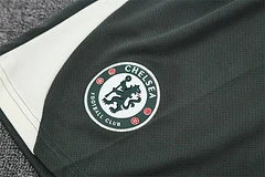 2025-26 Chelsea Short Sleeve Army Green Training Shirt view 14